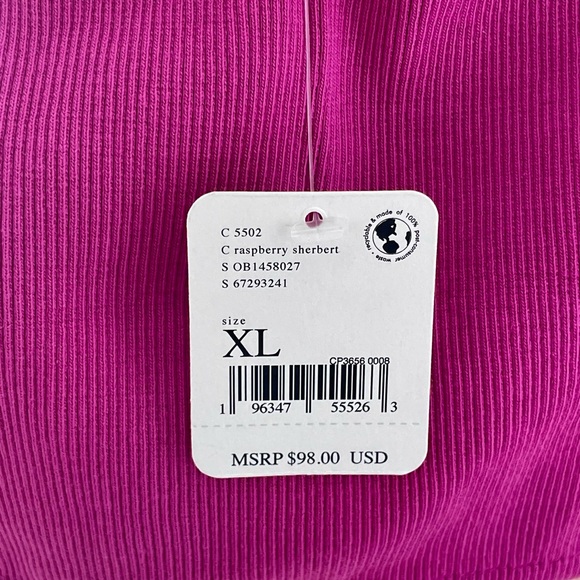 Free People Have My Heart Crop NWT In Raspberry Sherbert - XL - Picture 8 of 8